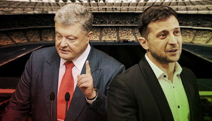 Порошенко на НСК «Олимпийский» Дебаты на стадионе